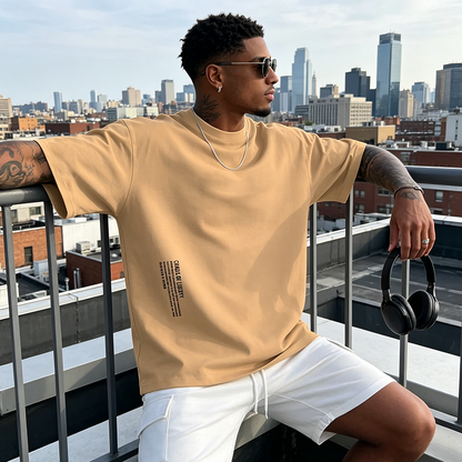 👕 50% RABATT! ⏰ Herren Urban Style Loose Fit Kurzarm-Shirt – Bequem & atmungsaktiv – Lässiger Schnitt, perfekt für heiße Tage oder einen trendigen Freizeit-Look 🏙️