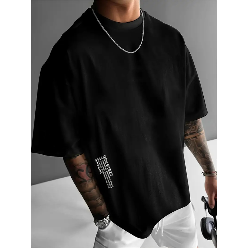 👕 50% RABATT! ⏰ Herren Urban Style Loose Fit Kurzarm-Shirt – Bequem & atmungsaktiv – Lässiger Schnitt, perfekt für heiße Tage oder einen trendigen Freizeit-Look 🏙️