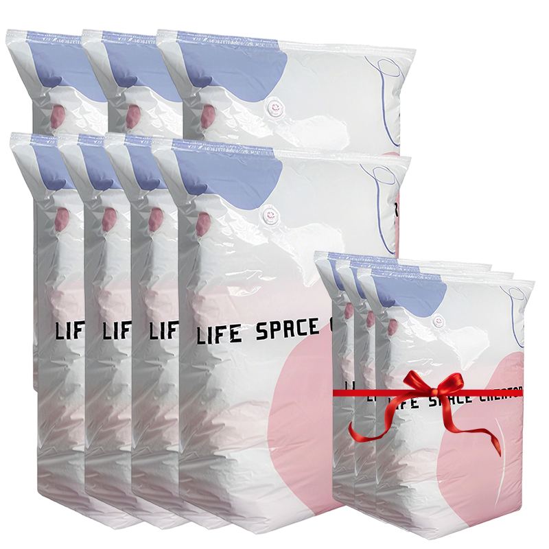 🧳 Schrank überfüllt? Jetzt 50% RABATT! ✨ Vakuumbeutel ohne Pumpe – Einfach drücken & versiegeln! Spart bis zu 80% Platz für Bettwäsche & Winterkleidung 🛏️💨