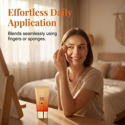 🧡 1+1 GRATIS! Feuchtigkeitsspendende BB-Creme mit Vogelnest-Peptiden – Makellose Deckkraft ohne Maskeneffekt!