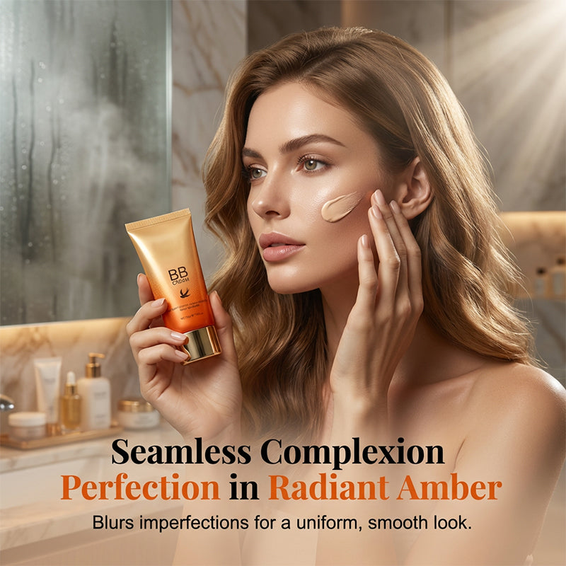 🧡 1+1 GRATIS! Feuchtigkeitsspendende BB-Creme mit Vogelnest-Peptiden – Makellose Deckkraft ohne Maskeneffekt!