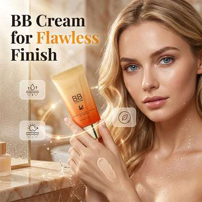 🧡 1+1 GRATIS! Feuchtigkeitsspendende BB-Creme mit Vogelnest-Peptiden – Makellose Deckkraft ohne Maskeneffekt!