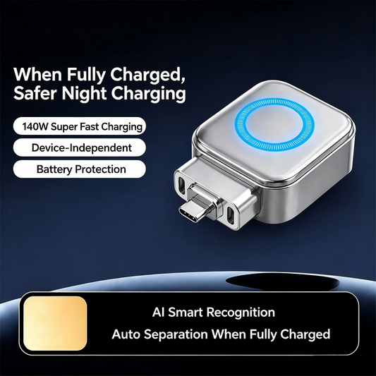 🌞Frühlingserwachen: 50% Rabatt!⚡140W Super-Schnellladegerät mit KI automatischer Abschaltung – USB-C PD3.1 – Intelligenter Batterieschutz – Universell für iPhone, MacBook & Tablets