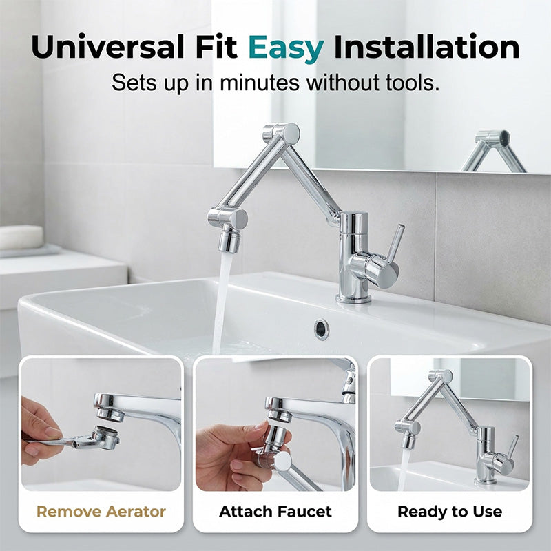 ⏳🔥 50% RABATT – NUR KURZE ZEIT! 🚰 Flexibler Armaturenkopf mit 360°-Drehung ✨ Modern, praktisch & einfach zu bedienen 💧