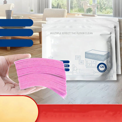 🥳SCHLUSSVERKAUF 2026🥳💞50 % RABATT | Über 50.000 verkauft! Wasserlösliche Bodenreinigungstücher, 120 Stück | Kein Abmessen, glänzende Böden