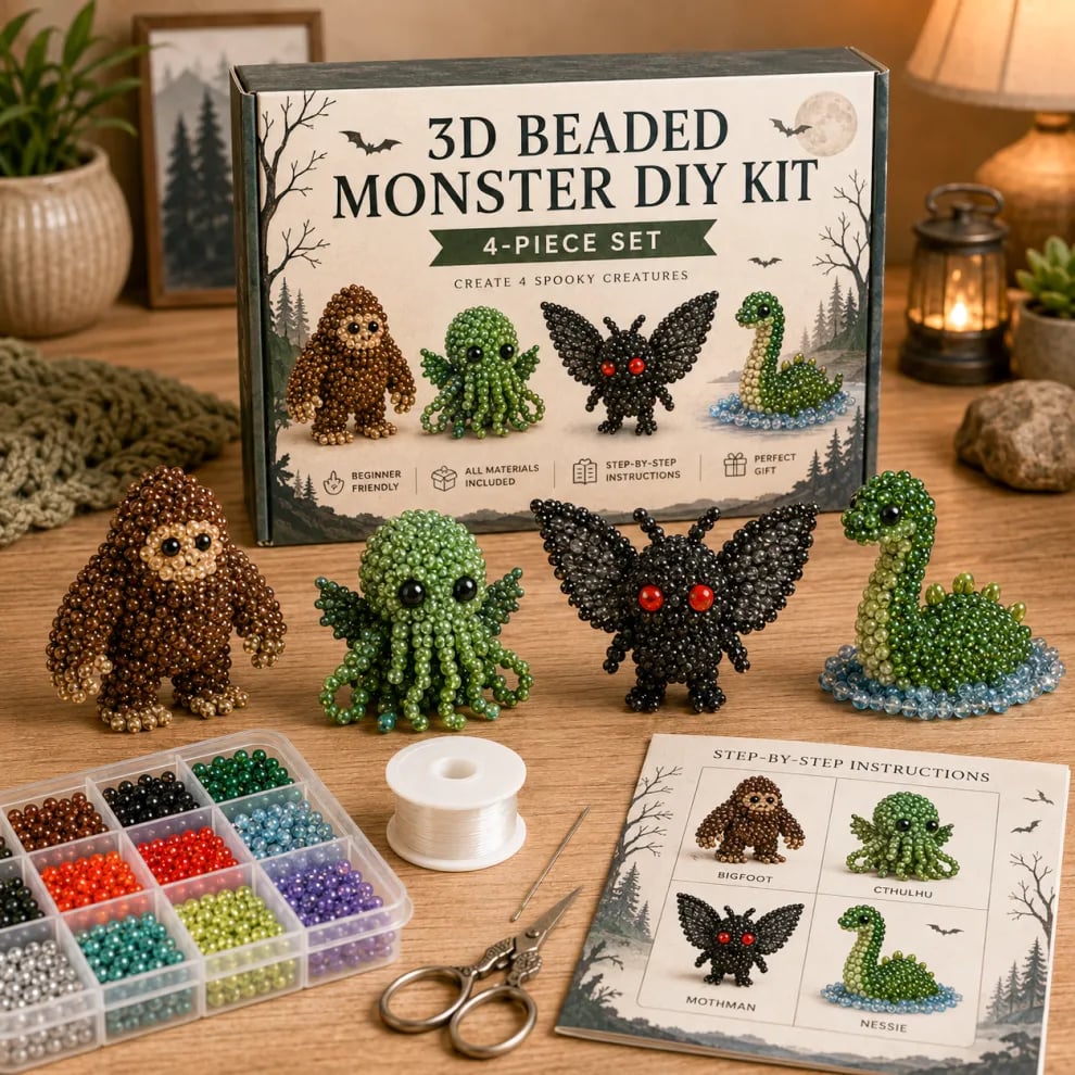 🎨 JETZT 50% RABATT! ✨ Kleines 3D-Bastelset für süße Perlentiere – Entspannung, Kreativität & das perfekte Geschenk 🐶🧵🎁
