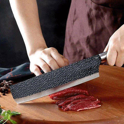 Premium Küchenmesserset aus Edelstahl – Hammerschlag-Design & dauerhafte Schärfe