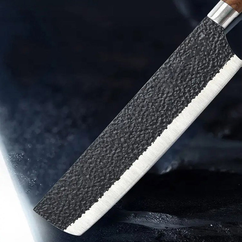 Premium Küchenmesserset aus Edelstahl – Hammerschlag-Design & dauerhafte Schärfe