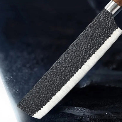 Premium Küchenmesserset aus Edelstahl – Hammerschlag-Design & dauerhafte Schärfe
