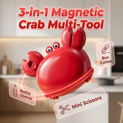 🦀 Magnetischer Krabben-Flaschenöffner: 3-in-1 für Küche & Bar | 50% Rabatt