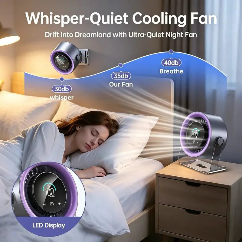 ❄️ Hochgeschwindigkeits-Tischventilator mit TEC-Kühlung – Sofortige thermoelektrische Kühlung | Einstellbare Geschwindigkeiten | Tragbares Design 🌬️