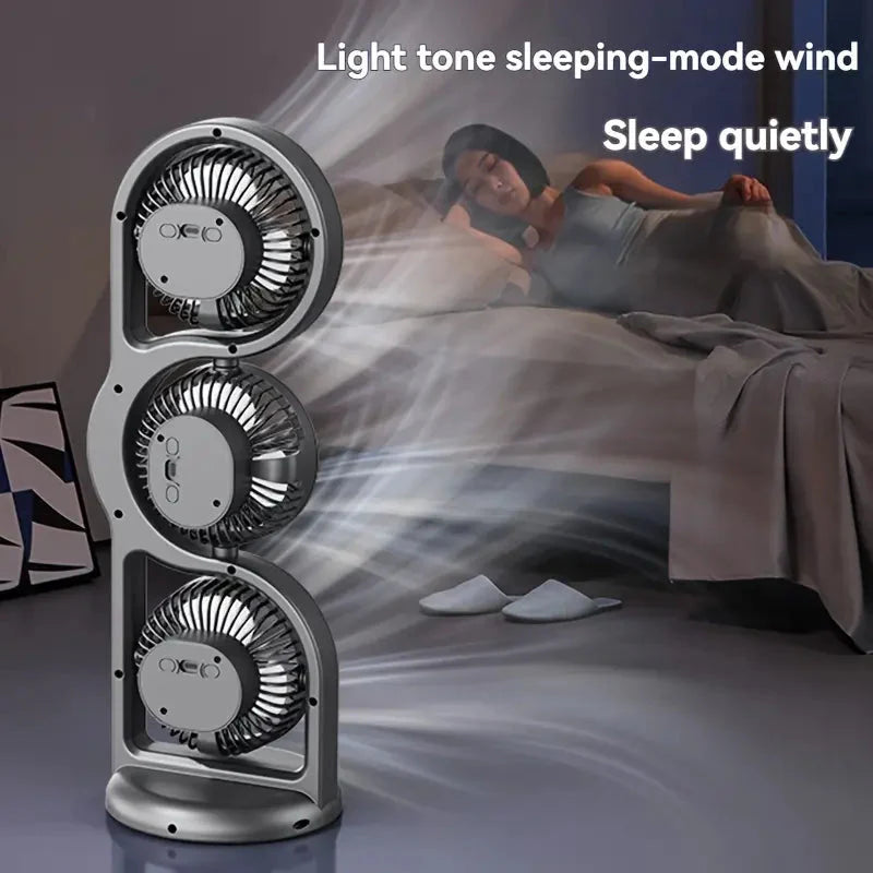 ☀️ 50% Rabatt | 3-Kopf-Standventilator 2026 – 360° Kühlung, leise & gratis Versand! ✈️🌞