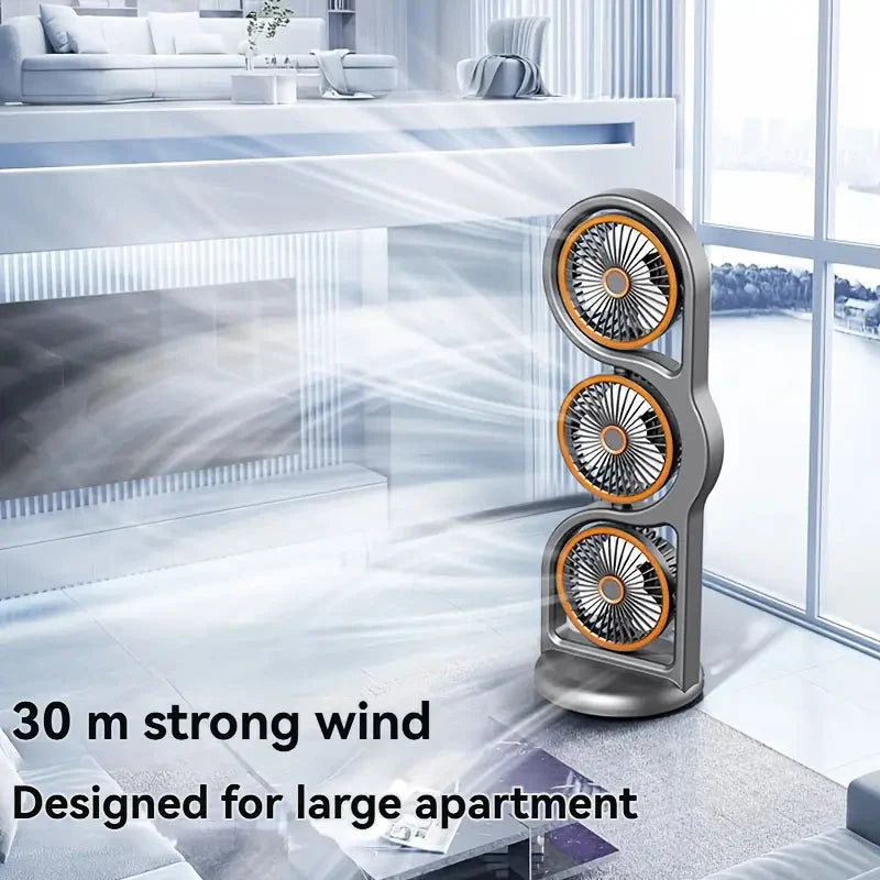 ☀️ 50% Rabatt | 3-Kopf-Standventilator 2026 – 360° Kühlung, leise & gratis Versand! ✈️🌞