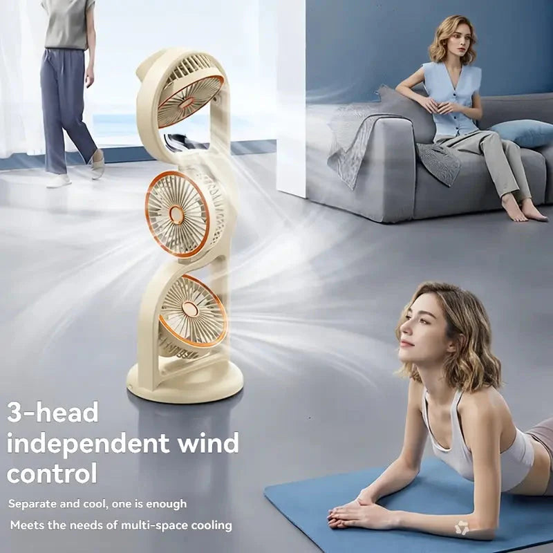 ☀️ 50% Rabatt | 3-Kopf-Standventilator 2026 – 360° Kühlung, leise & gratis Versand! ✈️🌞