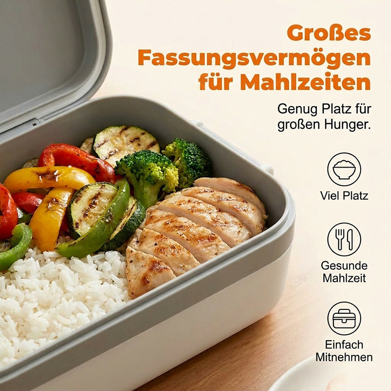 🔥 Tragbare elektrische Lunchbox mit Selbstheizung ⚡ Smarte Technologie für warmes Essen – jederzeit & überall 🍱
