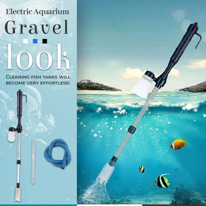 🐠50% RABATT!⚡Elektrischer Aquarienkiesreiniger – Automatischer Mulmabsauger, wiederaufladbar & wasserdicht – Sauberes Aquarium ohne Wasserwechselstress ✨