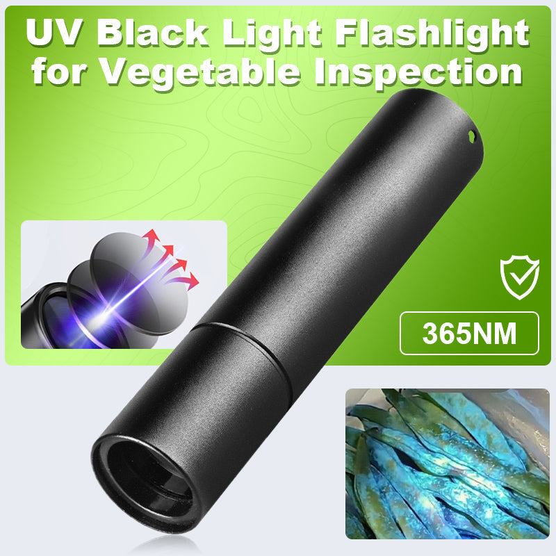 🔦 50% RABATT! UV-Schwarzlicht-Taschenlampe zur Gemüse-Detektion 🥦