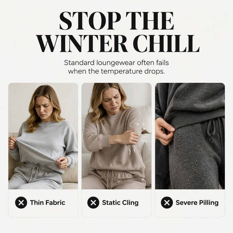 💥 HALF PRICE — HOT SALE! 🍂 3D Embossed Geometric Plush Loungewear Set – Thermal 3D Lock, Cloud-Like Fit ☁️ Warm & Luxurious for Home, Leisure & Dates 🏠 Stay Cozy All Winter 🔥