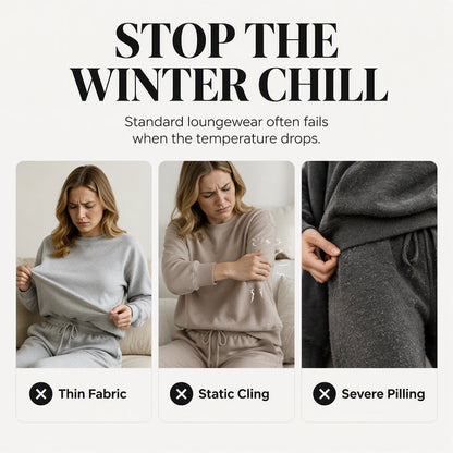 💥 HALF PRICE — HOT SALE! 🍂 3D Embossed Geometric Plush Loungewear Set – Thermal 3D Lock, Cloud-Like Fit ☁️ Warm & Luxurious for Home, Leisure & Dates 🏠 Stay Cozy All Winter 🔥