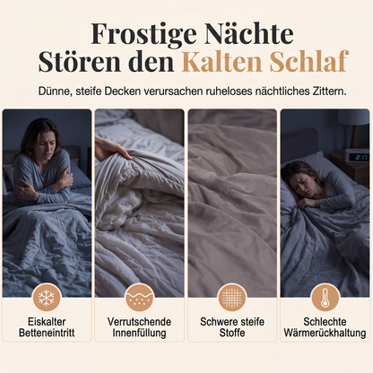 🎃 HALLOWEEN-KNALLER: 50 % RABATT! 👻❄️ Schluss mit kalten Nächten! 🥰 Extra kuschelige Winterdecke mit doppelseitigem Lammfleece & Milchsamt – traumhaft weich und wohlig warm! 🛏️🔥✨