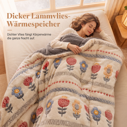 🎃 HALLOWEEN-KNALLER: 50 % RABATT! 👻❄️ Schluss mit kalten Nächten! 🥰 Extra kuschelige Winterdecke mit doppelseitigem Lammfleece & Milchsamt – traumhaft weich und wohlig warm! 🛏️🔥✨