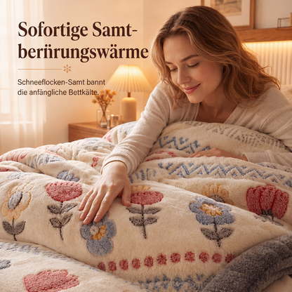 🎃 HALLOWEEN-KNALLER: 50 % RABATT! 👻❄️ Schluss mit kalten Nächten! 🥰 Extra kuschelige Winterdecke mit doppelseitigem Lammfleece & Milchsamt – traumhaft weich und wohlig warm! 🛏️🔥✨