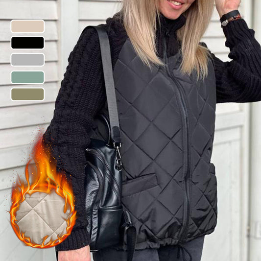✨ 50% RABATT! Gestrickte Patchwork-Pufferjacke für Damen ❄️