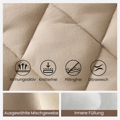 ✨ 50% RABATT! Gestrickte Patchwork-Pufferjacke für Damen ❄️