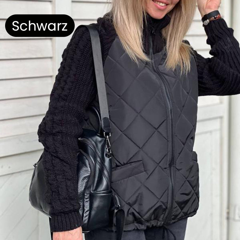 ✨ 50% RABATT! Gestrickte Patchwork-Pufferjacke für Damen ❄️