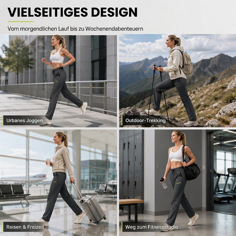 🔥🎉Über 5800 Mal verkauft – 50% Rabatt für kurze Zeit!🎁👖Legere Sport-/Traininghosen für Damen mit Reißverschlusstaschen