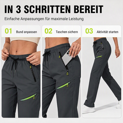 🔥🎉Über 5800 Mal verkauft – 50% Rabatt für kurze Zeit!🎁👖Legere Sport-/Traininghosen für Damen mit Reißverschlusstaschen
