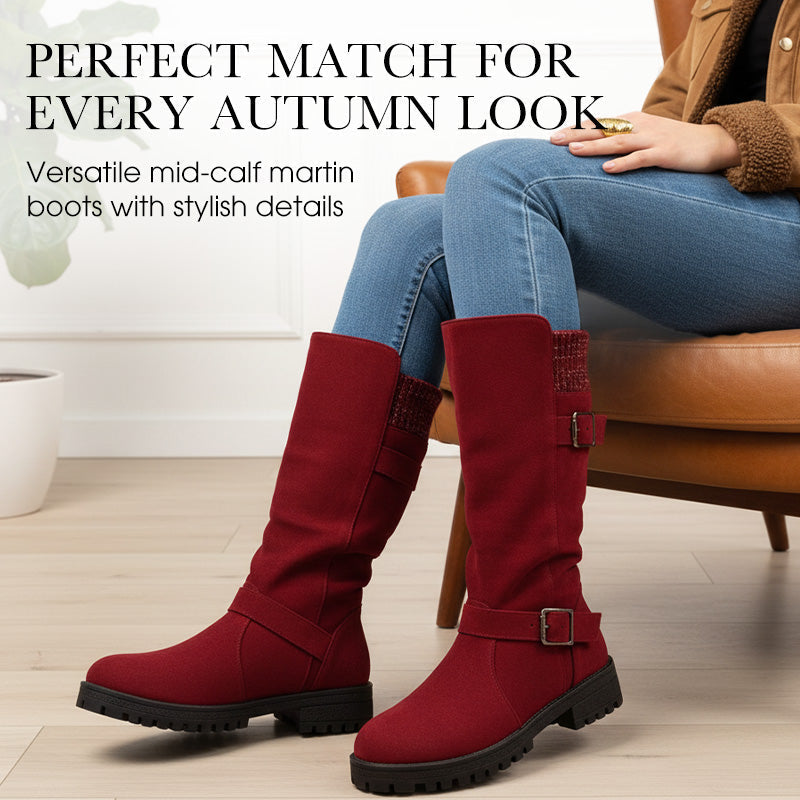 🎅 50 % Rabatt! Festliche Vorratssale👢Damen Slouchy Boots bis zur mittleren Wade🎁