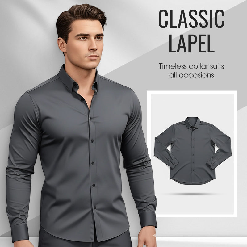 🎉🔥Über 30.000 Mal verkauft!🍂Herbst-Bestseller für Herren: Langarm-Hemd mit Revers – schlicht, stylisch & perfekt für kühle Tage🍁