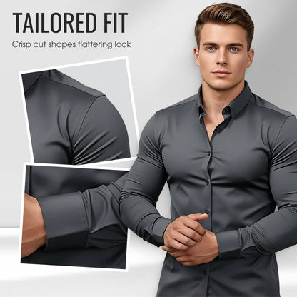 🎉🔥Über 30.000 Mal verkauft!🍂Herbst-Bestseller für Herren: Langarm-Hemd mit Revers – schlicht, stylisch & perfekt für kühle Tage🍁