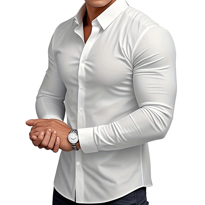 🎉🔥Über 30.000 Mal verkauft!🍂Herbst-Bestseller für Herren: Langarm-Hemd mit Revers – schlicht, stylisch & perfekt für kühle Tage🍁