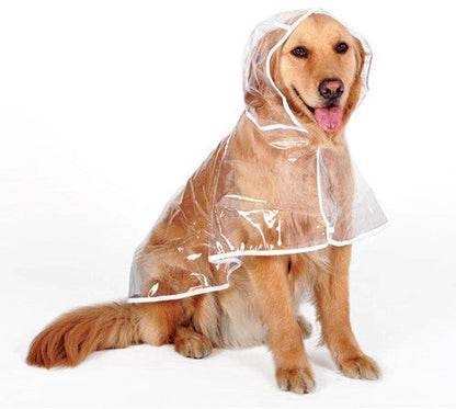 🐾🌧️Zuverlässiger Schutz vor Regen und Nässe: Der transparente Hunde-Regenmantel